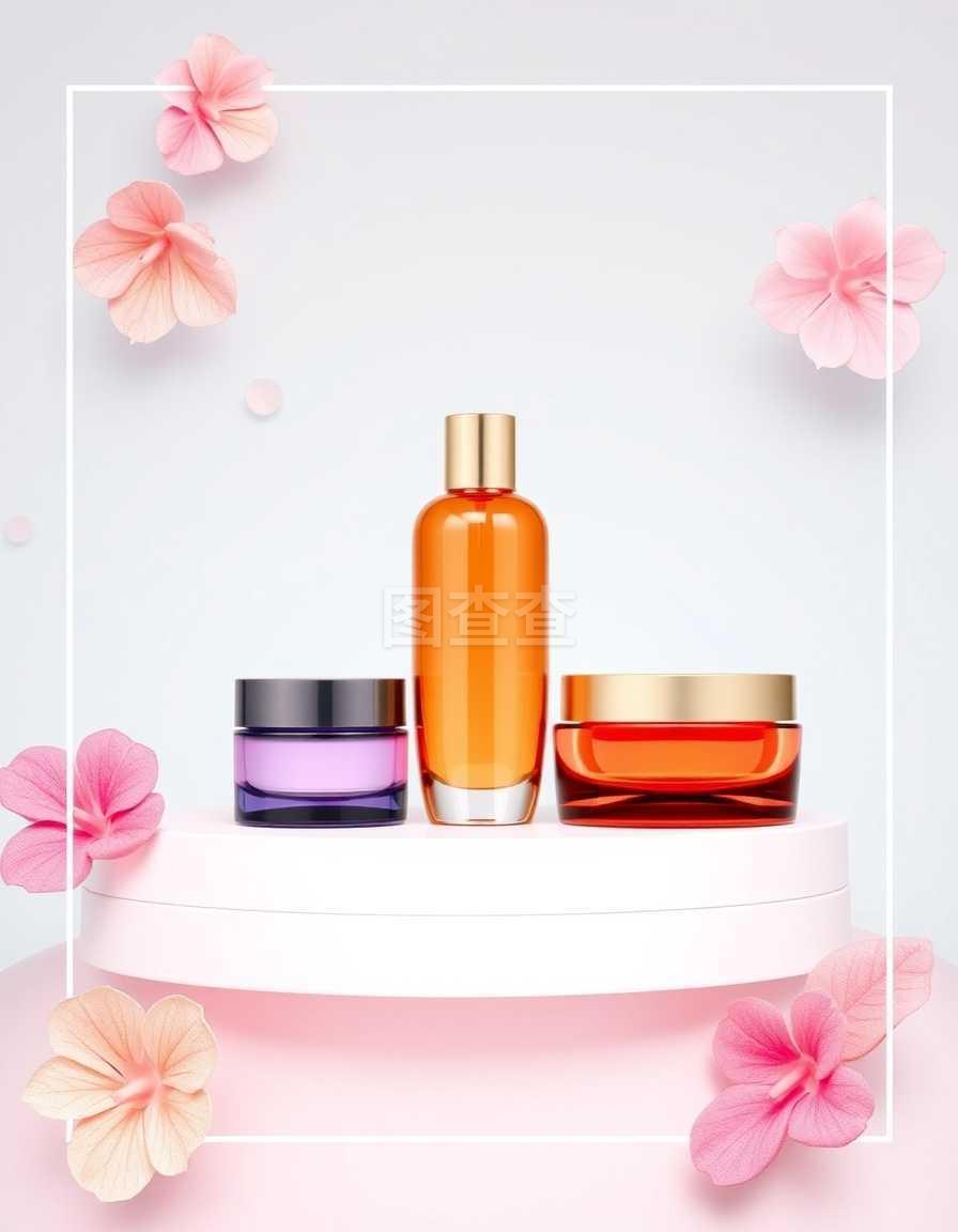 融合真实与想象 为广告与杂志打造的3D写实矢量化妆品模板设计解析